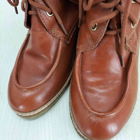 トリーバーチ TORY BURCH レースアップ ボア ショートブーツ ウェッジソール レディース