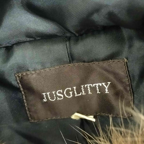 ジャスグリッティー JUSGLITTY フォックスファー Aラインシルエット ケープコート レディース 1