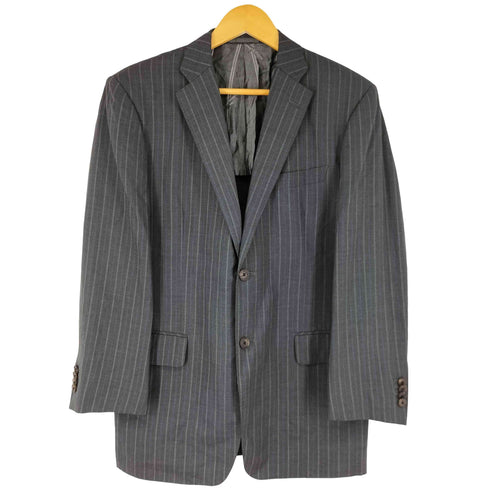 エルメネジルドゼニア Ermenegildo Zegna 日本製 ストライプ柄 2B シングルテーラードジャケット メンズ