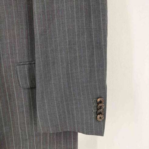 エルメネジルドゼニア Ermenegildo Zegna 日本製 ストライプ柄 2B シングルテーラードジャケット メンズ
