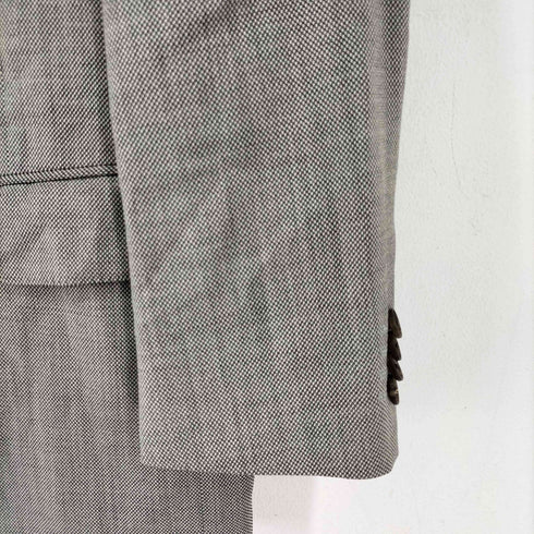 エルメネジルドゼニア Ermenegildo Zegna 日本製 マイクロハウンドトゥース 2B シングルテーラードジャケット メンズ