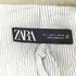 ザラ ZARA リネン100% ボタンレス テーラードジャケット レディース import:L