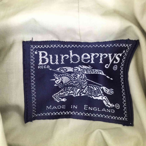 バーバリーズ BURBERRYS MADE IN ENGLAND 比翼 ステンカラーコート レディース