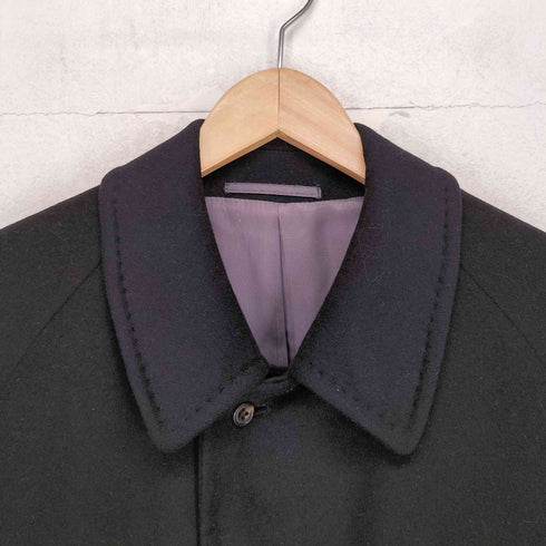 ピュアカシミヤ pure cashmere L&B pure cashmere カシミヤ100 比翼 ステンカラーコート メンズ M