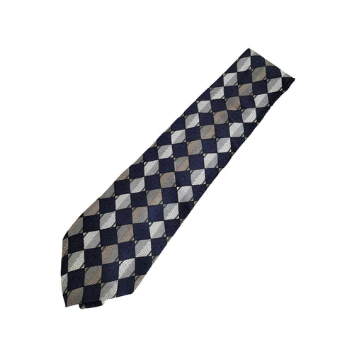 ジバンシィ GIVENCHY MONSIEUR USA製 総柄 シルク ネクタイ メンズ