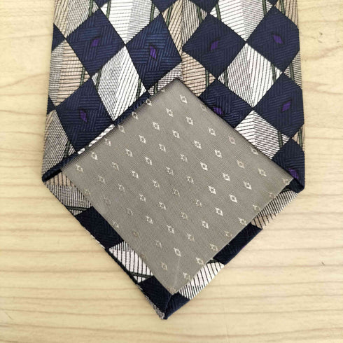 ジバンシィ GIVENCHY MONSIEUR USA製 総柄 シルク ネクタイ メンズ