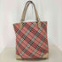 バーバリーブルーレーベル BURBERRY BLUE LABEL ノバチェック レザー切替 トートバッグ レディース