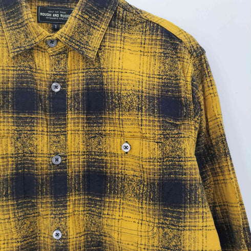 ラフアンドラゲッド ROUGH AND RUGGED オンブレチェック コットンネルシャツ メンズ JPN:1