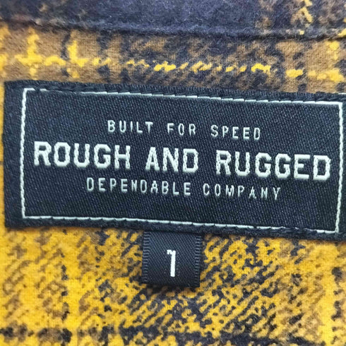 ラフアンドラゲッド ROUGH AND RUGGED オンブレチェック コットンネルシャツ メンズ JPN:1