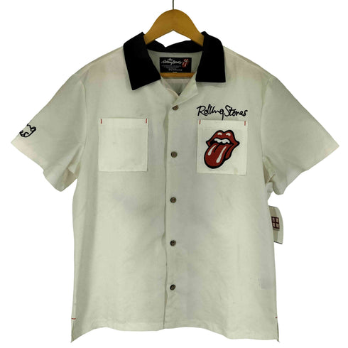 ジャックローズ JACKROSE THE ROLLINGSTONES アニマルパッチワークボウリングシャツ メンズ import:L