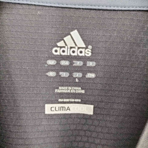 アディダス adidas ロゴプリント 3ストライプス 半袖 Tシャツ メンズ L