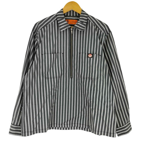 レッドキャップ RED KAP 別注 ストライプ柄 ジップ プルオーバー 長袖 シャツ メンズ JPN:M