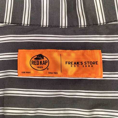 レッドキャップ RED KAP 別注 ストライプ柄 ジップ プルオーバー 長袖 シャツ メンズ JPN:M