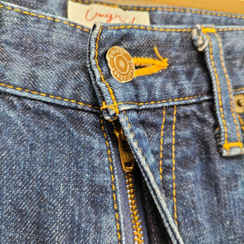 アングリッド Ungrid ワンウォッシュ ベルボトム デニム パンツ レディース 25