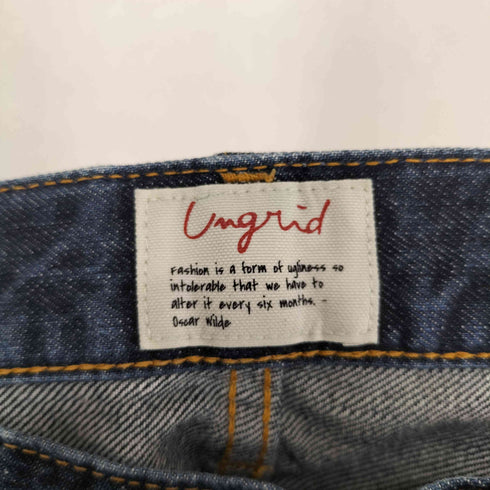 アングリッド Ungrid ワンウォッシュ ベルボトム デニム パンツ レディース 25