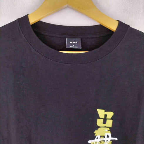 ハフ HUF CUT AND PASTE LS TEE WORLDWIDE グラフィックプリント 長袖 Tシャツ メンズ JPN:L