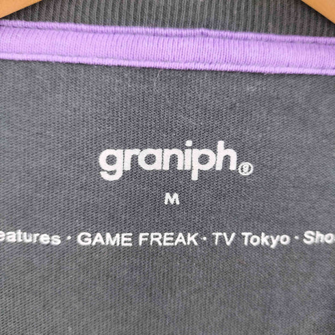 グラニフ graniph 袖バックプリント キャラクター 長袖Tシャツ メンズ JPN:M