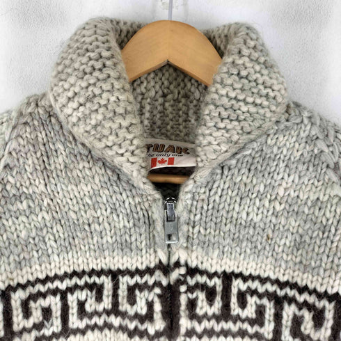 TUAK カナダ製 カウチンニットセーター メンズ