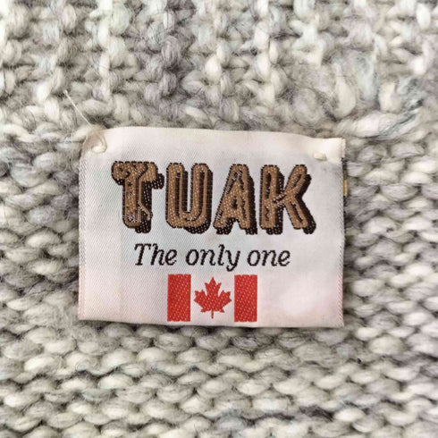 TUAK カナダ製 カウチンニットセーター メンズ