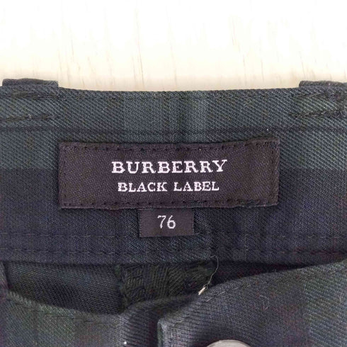 バーバリーブラックレーベル BURBERRY BLACK LABEL ブラックウォッチ チェックパンツ メンズ 76