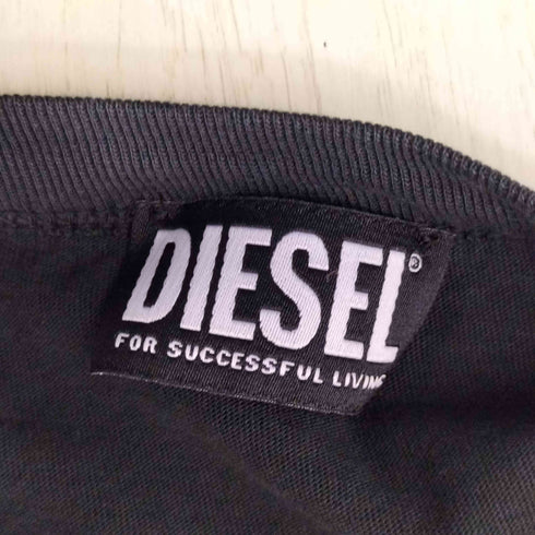 ディーゼル DIESEL T-WASH-OUT-F-NEW ロゴプリント ウォッシュ加工 半袖 Tシャツ メンズ S