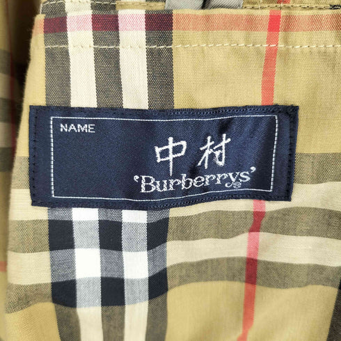 バーバリーズ BURBERRYS 裏地ノバチェック 比翼 ロング ステンカラーコート メンズ 170