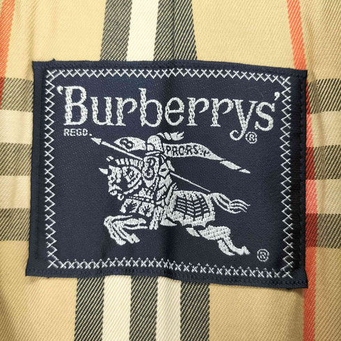 バーバリーズ BURBERRYS 裏地ノバチェック 比翼 ロング ステンカラーコート メンズ 170