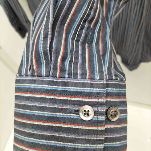 バーバリーロンドン BURBERRY LONDON マルチストライプ レギュラーシャツ メンズ LL