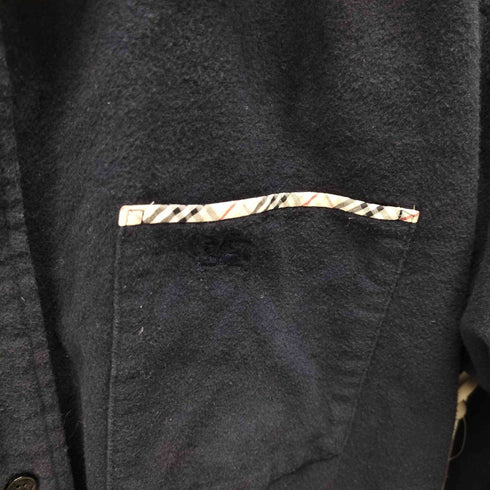 バーバリーブルーレーベル BURBERRY BLUE LABEL シャモアクロス ノバチェック シャツ メンズ JPN:L