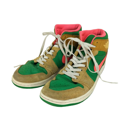 ジョーダンブランド JORDAN BRAND Nike Air Jordan 1 Mid エアジョーダン1 ミッド ウィート アンド ウォーターメロン メンズ JPN:28