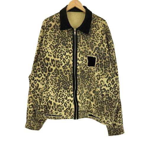 STIWA UP スティワ アップ ダメージ加工 レオパード ジップ ブルゾン ジャケット street メンズ