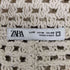 ザラ ZARA クロシェ編み オープンカラーシャツ メンズ M