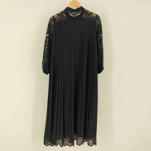 PANORMO パノルモ LACE SLEEVES PLEATS DRESS レース スリーブス プリーツ ドレス 長袖 ワンピース レディース 1