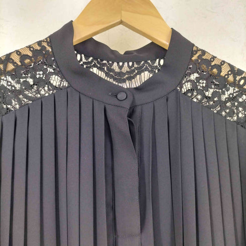 PANORMO パノルモ LACE SLEEVES PLEATS DRESS レース スリーブス プリーツ ドレス 長袖 ワンピース レディース 1