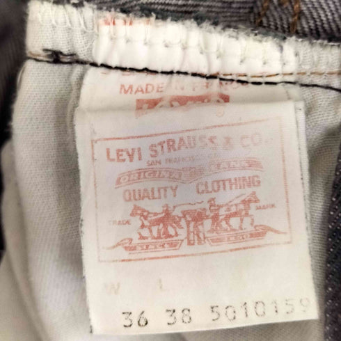リーバイス Levis 90S フランス製 ユーロ ボタンフライ ブラックデニムパンツ メンズ W36 L38