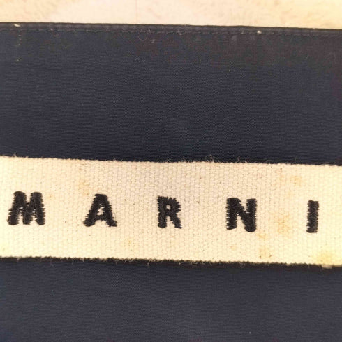 マルニ MARNI イタリア製 コットン リネン 切替 デザイン 半袖 ブラウス レディース 50