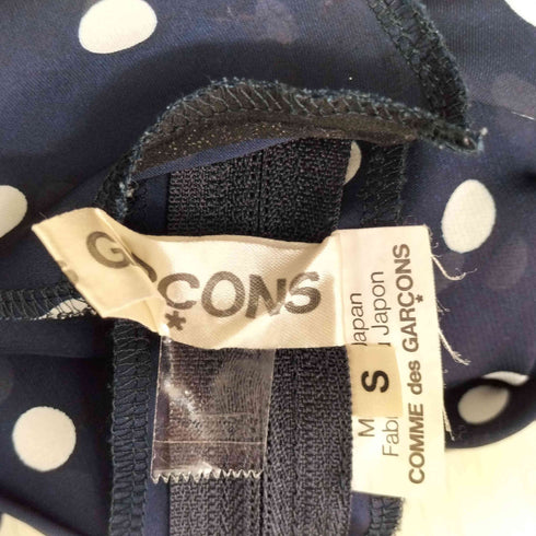 コムデギャルソン COMME des GARCONS 11AW ドット 変形 ノースリーブ ギャザーブラウス レディース S