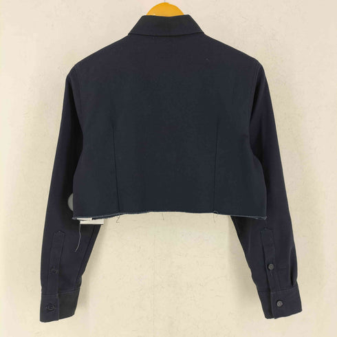 ラフシモンズ RAF SIMONS 23SS CROPPED DENIM SHIRT クロップド デニム シャツ レディース S