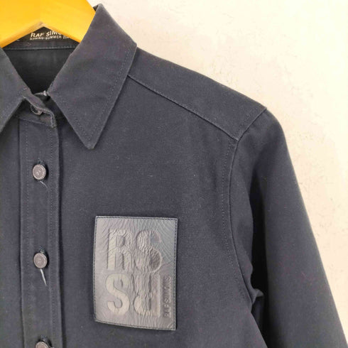 ラフシモンズ RAF SIMONS 23SS CROPPED DENIM SHIRT クロップド デニム シャツ レディース S