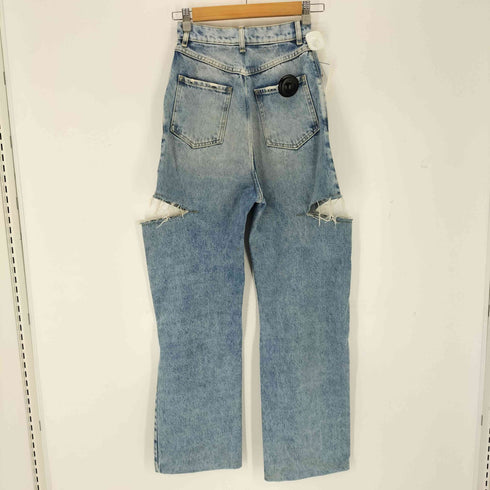 メゾンマルジェラ Maison Margiela サイドカット スラッシュ ワイドデニム レディース 36