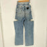 メゾンマルジェラ Maison Margiela サイドカット スラッシュ ワイドデニム レディース 36