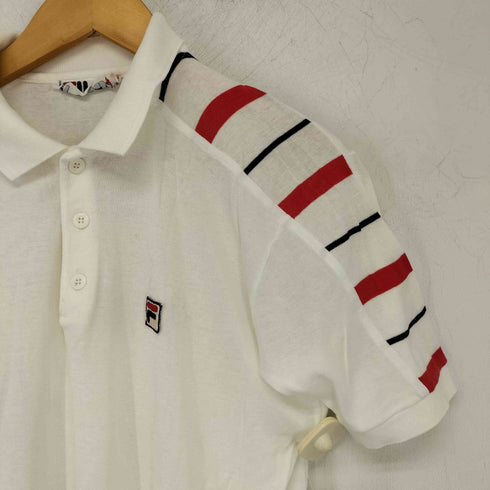 フィラ FILA イタリア製 ワッペン刺繍ロゴ ポロシャツ メンズ EUR:50