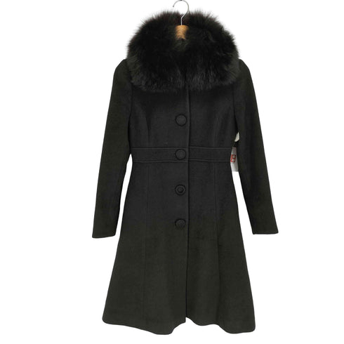 Emilyan ANGOLA&WOOL FOX FUR ロングコート レディース JPN:9号