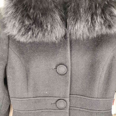 Emilyan ANGOLA&WOOL FOX FUR ロングコート レディース JPN:9号