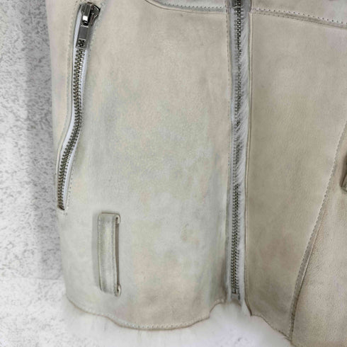 グラッドニュース GLAD NEWS ファー ムートン ライダースジャケット Y2K レディース
