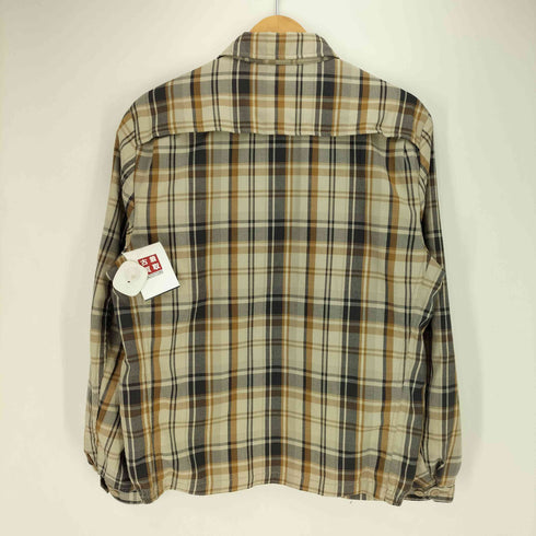 リー Lee Leesure Wear復刻 猫目ボタン チェック ジップアップ ブルゾン スポーツジャケット メンズ JPN:M