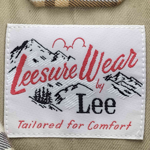リー Lee Leesure Wear復刻 猫目ボタン チェック ジップアップ ブルゾン スポーツジャケット メンズ JPN:M