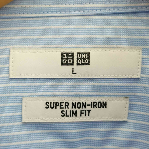 ユニクロ UNIQLO 25AW スーパーノンアイロン ジャージー スリムシャツ メンズ JPN:L
