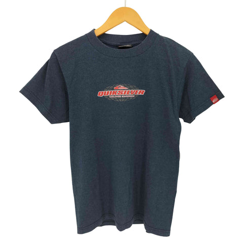 クイックシルバー Quiksilver 90-00s 両面ロゴプリント クルーネック 半袖 Tシャツ メンズ import:S