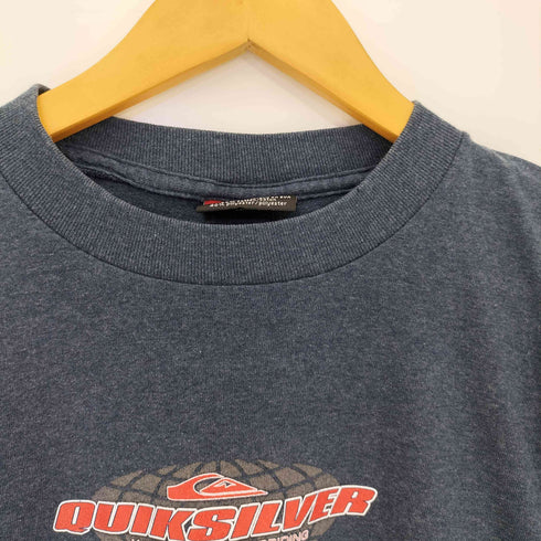 クイックシルバー Quiksilver 90-00s 両面ロゴプリント クルーネック 半袖 Tシャツ メンズ import:S